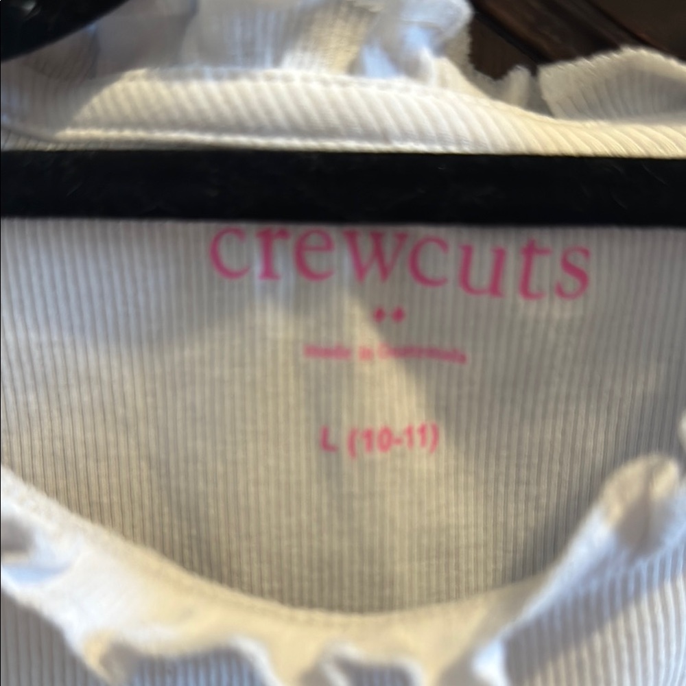 Crewcuts White Ruffled Neck Tank Top - Picture 4 of 4